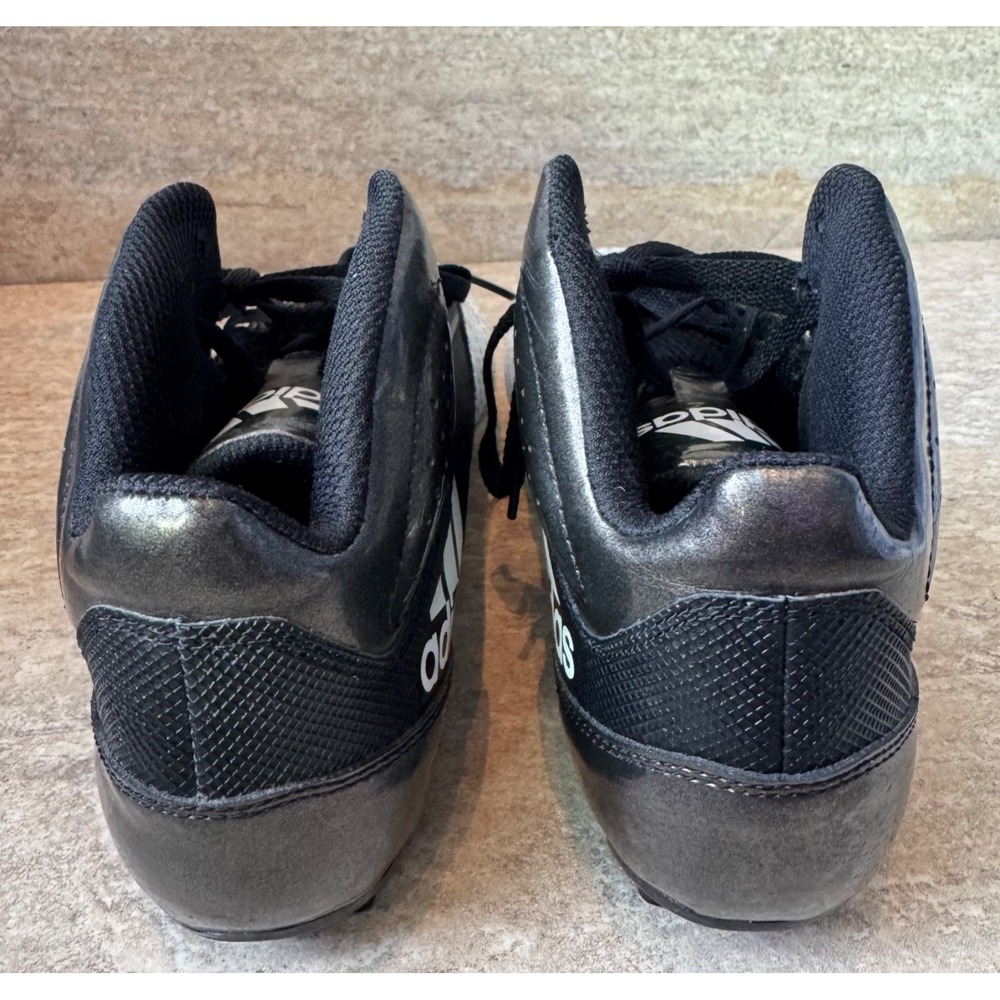 Adidas Women's Black and White Sports Cleats Sz 7 - Picture 3 of 5